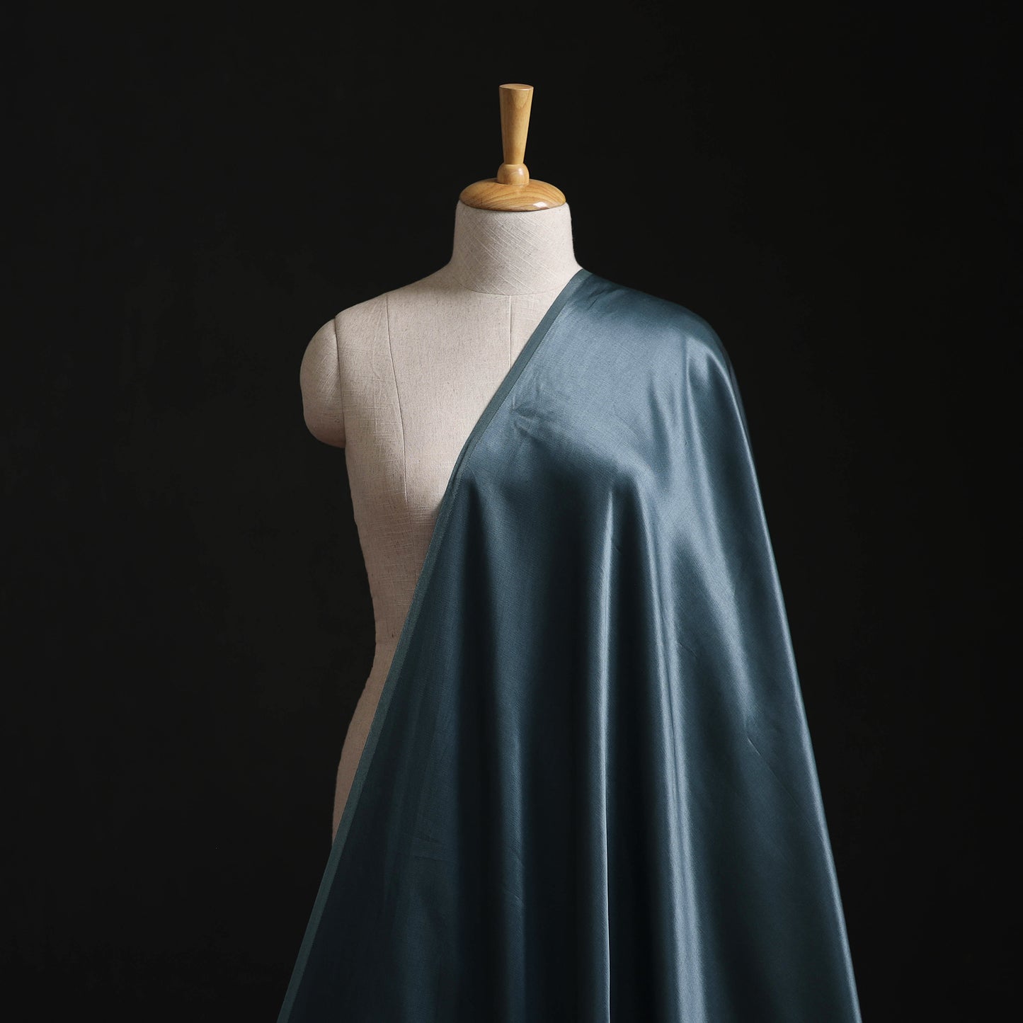 Pure Mashru Silk Plain Fabric (Width - 46 in) 09