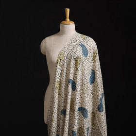 Natural Dyed Ajrakh Hand Block Print Cotton Hakoba Fabric 03