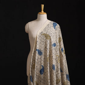 Natural Dyed Ajrakh Hand Block Print Cotton Hakoba Fabric 04