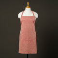 Peach - jhiri handloom cotton apron with pocket 46