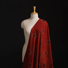 Natural Dyed Ajrakh Hand Block Print Cotton Hakoba Fabric 22