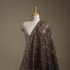 Handloom Chanderi Silk Natural Dyed Block Print Pedana Kalamkari Fabric 05