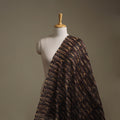 Handloom Chanderi Silk Natural Dyed Block Print Pedana Kalamkari Fabric 06