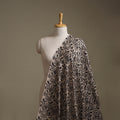 Handloom Chanderi Silk Natural Dyed Block Print Pedana Kalamkari Fabric 08