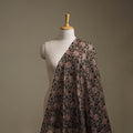Handloom Chanderi Silk Natural Dyed Block Print Pedana Kalamkari Fabric 09