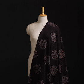 Natural Dyed Ajrakh Hand Block Print Cotton Hakoba Fabric 31