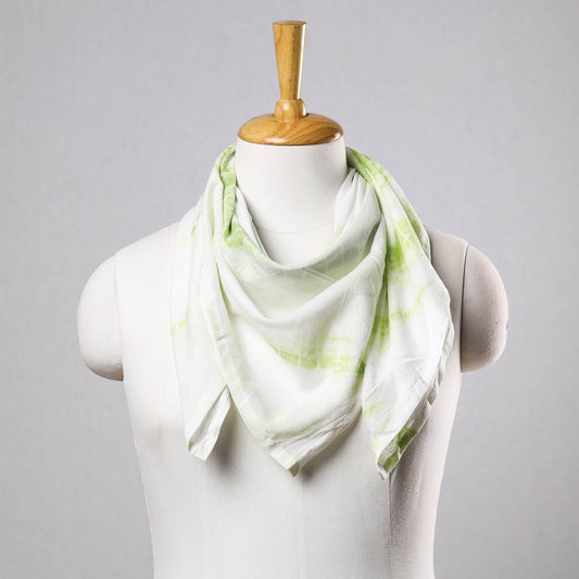 Green - Shibori Tie-Dye Cotton Scarf