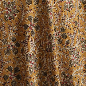 Pedana Hand Block Printed Natural Dyed Cotton Kalamkari Fabric 01