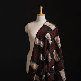 Natural Dyed Ajrakh Hand Block Print Cotton Hakoba Fabric 34
