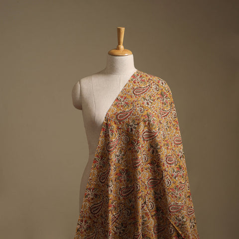 Pedana Hand Block Printed Natural Dyed Cotton Kalamkari Fabric 03