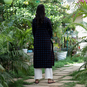 Buy Block Print Cotton Straight Bagh Kurta Online