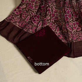 Pink 3pc Cotton Hand Batik Print Dress Material