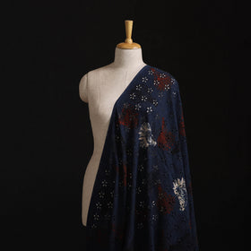 Natural Dyed Ajrakh Hand Block Print Cotton Hakoba Fabric 39