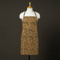 Yellow - kalamkari cotton apron with pocket 52 - handcrafted