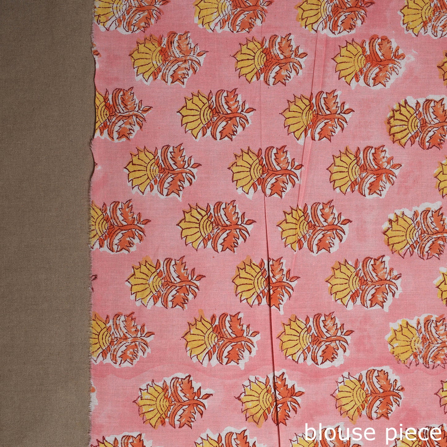 Orange Nazaakat Kota Doria Cotton Saree with Blouse and Jewellery