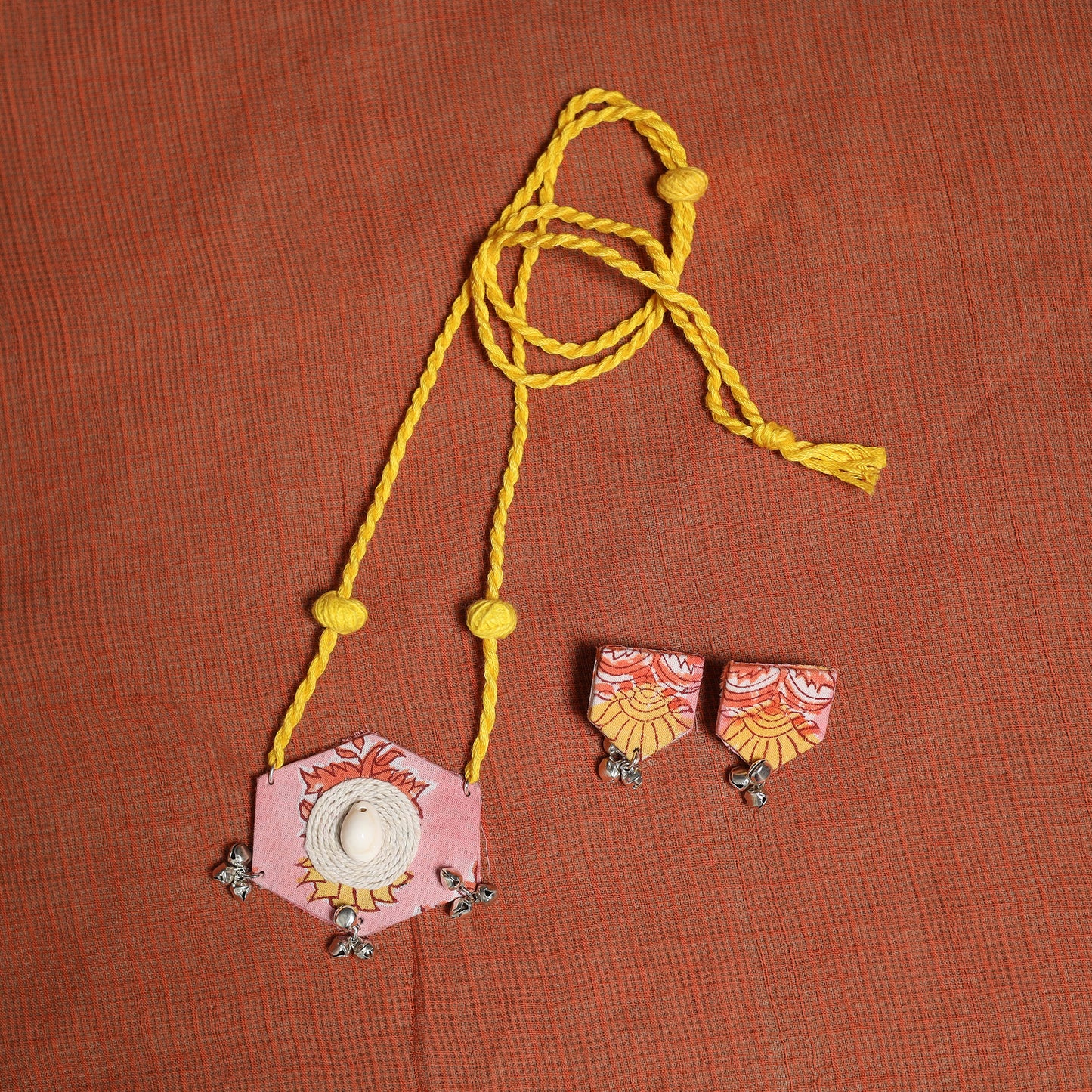 Orange Nazaakat Kota Doria Cotton Saree with Blouse and Jewellery