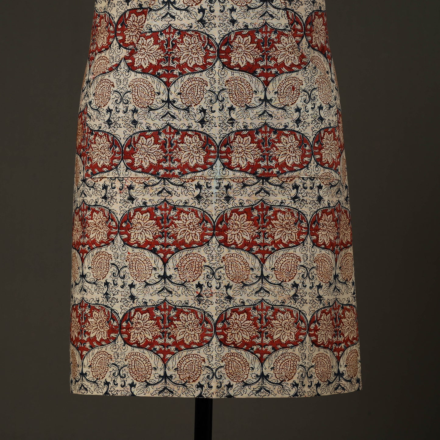 Multicolor - kalamkari cotton apron with pocket 53