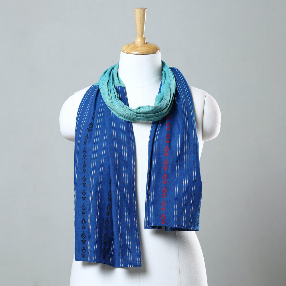 Multicolor - Jacquard Patchwork Cotton Stole 03