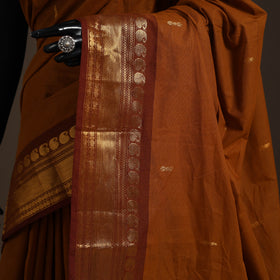Brown - kandangi buti chettinad cotton saree with border 40