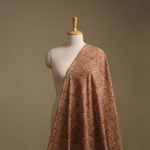 Pedana Hand Block Printed Natural Dyed Cotton Kalamkari Fabric 05
