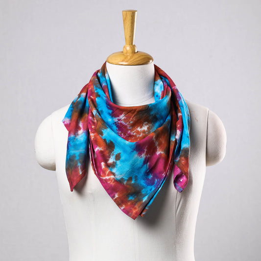 Multicolor - Shibori Tie-Dye Cotton Scarf