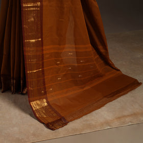 Brown - kandangi buti chettinad cotton saree with border 40