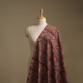 Pedana Hand Block Printed Natural Dyed Cotton Kalamkari Fabric 06