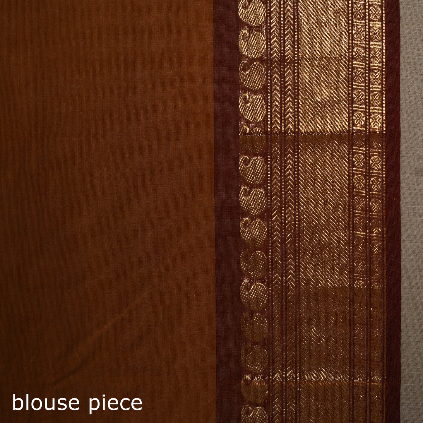 Brown - kandangi buti chettinad cotton saree with border 40
