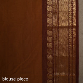 Brown - kandangi buti chettinad cotton saree with border 40