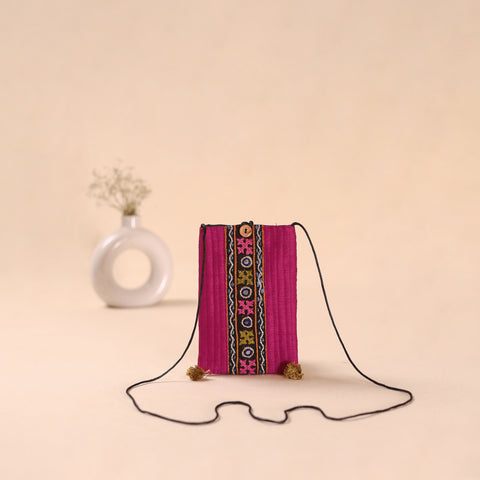 Kutch Hand Embroidery Mobile Sling Bag 22