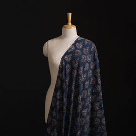 Natural Dyed Ajrakh Hand Block Print Cotton Hakoba Fabric 54