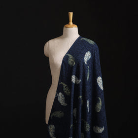 Natural Dyed Ajrakh Hand Block Print Cotton Hakoba Fabric 57