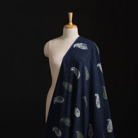 Natural Dyed Ajrakh Hand Block Print Cotton Hakoba Fabric 55