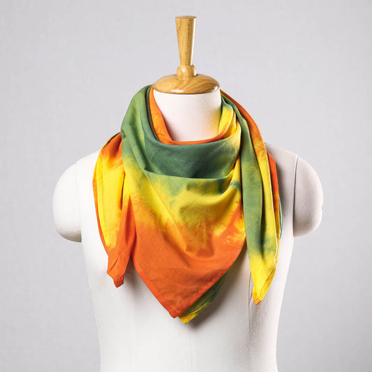 Multicolor - Shibori Tie-Dye Cotton Scarf