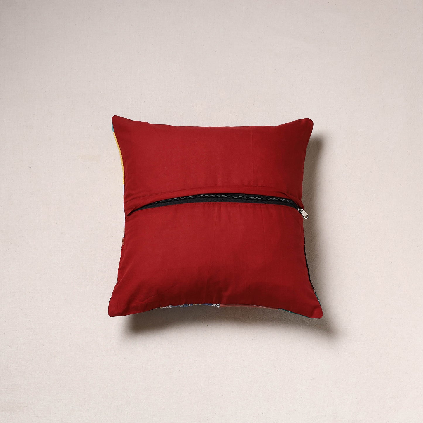 Handcrafted Patchwork Cushion Cover (16 x 16 in) 32