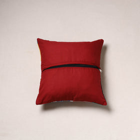 Handcrafted Patchwork Cushion Cover (16 x 16 in) 09