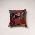Handcrafted Patchwork Cushion Cover (16 x 16 in) 04