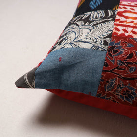 Handcrafted Patchwork Cushion Cover (16 x 16 in) 06
