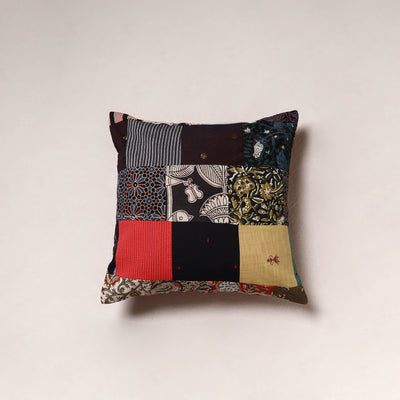Handcrafted Patchwork Cushion Cover (16 x 16 in) 08