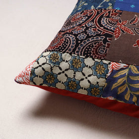 Handcrafted Patchwork Cushion Cover (16 x 16 in) 09