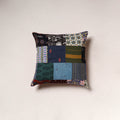 Handcrafted Patchwork Cushion Cover (16 x 16 in) 11