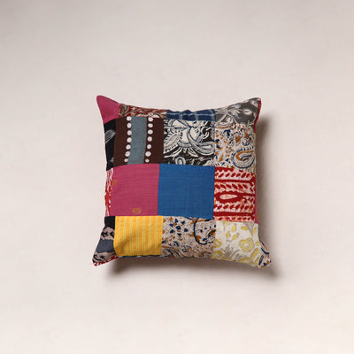 Handcrafted Patchwork Cushion Cover (16 x 16 in) 12