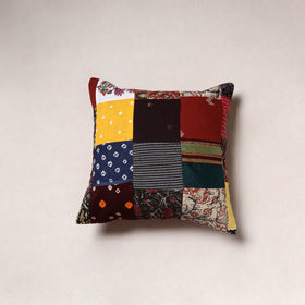 Handcrafted Patchwork Cushion Cover (16 x 16 in) 16