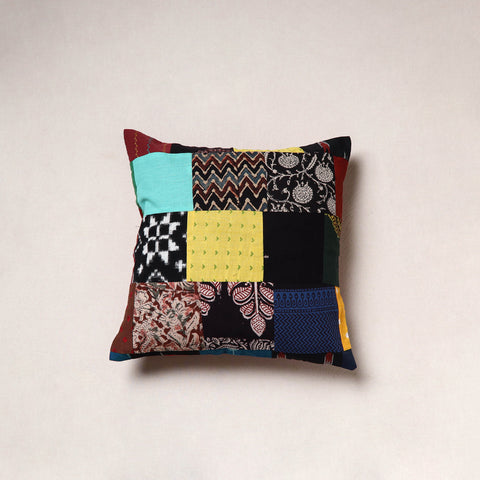 Handcrafted Patchwork Cushion Cover (16 x 16 in) 18