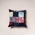 Handcrafted Patchwork Cushion Cover (16 x 16 in) 20