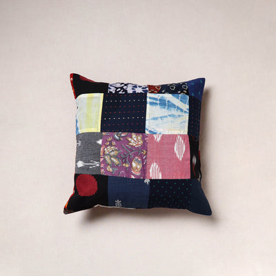 Handcrafted Patchwork Cushion Cover (16 x 16 in) 20