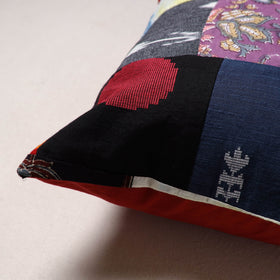Handcrafted Patchwork Cushion Cover (16 x 16 in) 20