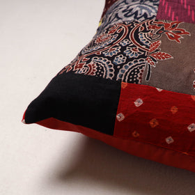 Handcrafted Patchwork Cushion Cover (16 x 16 in) 21