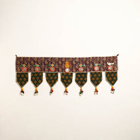 Handmade Shell Work Fabric Toran for Home Decor