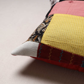 Handcrafted Patchwork Cushion Cover (16 x 16 in) 22